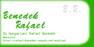 benedek rafael business card